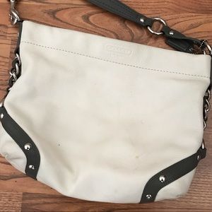 Authentic leather coach handbag